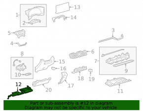 Toyota Rav4 19-24 black lower driver's footwell dash trim