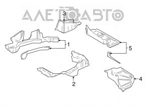 Fuel tank protection left Toyota Prius 50 16-22