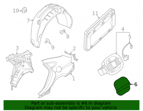 Fuel filler flap Kia K5 21-24