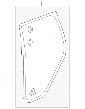Rear left door seal for Acura RDX 13-18