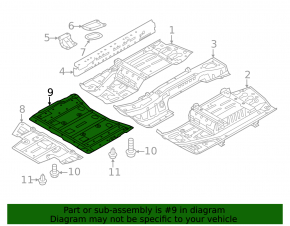 Front battery guard Nissan Leaf 13-17 torn