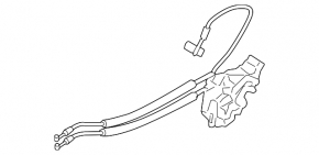 Rear right door lock Hyundai Sonata 11-15
