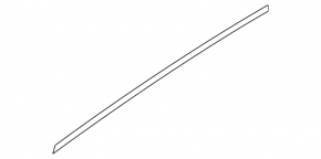 Upper rear right door molding Nissan Leaf 13-17 mat