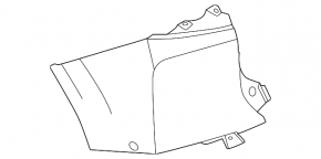 Left rear bumper, bare, Nissan Murano z53 25-26