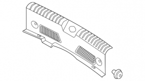 Kia Niro 23-26 HEV, EV trunk opening trim, black