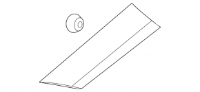 Rear fender molding left Hyundai Kona 18-23