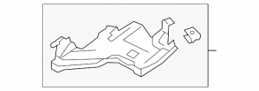 Front bumper mount under the headlight, inner left, Audi A4 B8 08-12 pre-rest