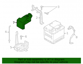 Positive terminal of battery Hyundai Ioniq 17-22 HEV, PHEV