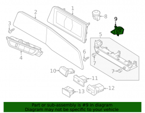 Kia Niro 23-26 hazard warning light button