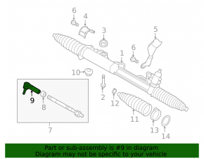 Steering tip left Porsche Cayenne 958 11-17 CTR