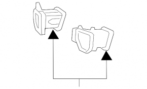 Center console air duct deflector left Hyundai Sonata 11-15