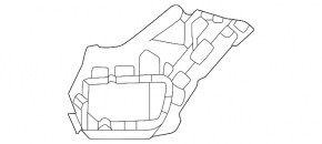 Front bumper bracket left Mercedes W167 GLE 350 24-26