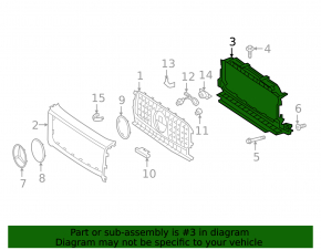 Radiator frame G-class W463 G63 AMG 19-24 4.0