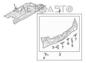 Rear panel Mazda 3 14-18 BM