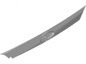 Ford Fiesta 11-19 4d trunk lid molding without emblem