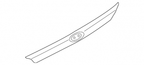 Ford Fiesta 11-19 4d trunk lid molding without emblem