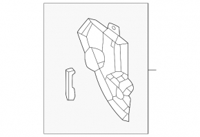 Radiator grill bracket grill left Mazda CX-30 20-