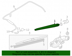 Rear wiper arm Mazda CX-30 20-