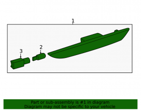Left rear bumper dimensions for Ford Mustang mk6 15-23