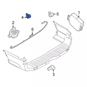 Lincoln Corsair 20-26 Rear Bumper Parking Sensor
