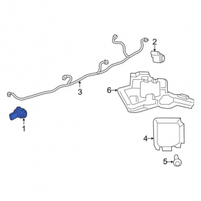 Lincoln Corsair 20-26 Rear Bumper Parking Sensor