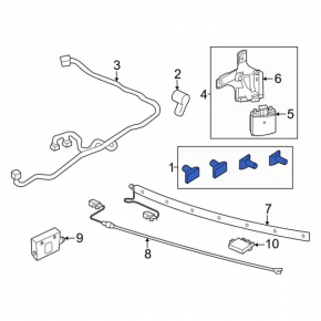 Lincoln Corsair 20-26 Rear Bumper Parking Sensor
