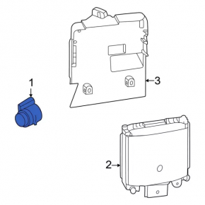 Lincoln Corsair 20-26 Rear Bumper Parking Sensor