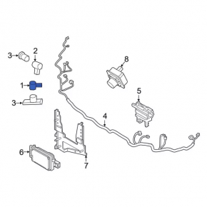 Lincoln Corsair 20-26 Rear Bumper Parking Sensor