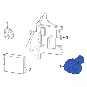 Lincoln Corsair 20-26 Rear Bumper Parking Sensor
