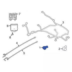 Lincoln Corsair 20-26 Rear Bumper Parking Sensor