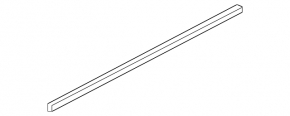 Glass seal inner door rear left Jaguar F-Pace X761 17-