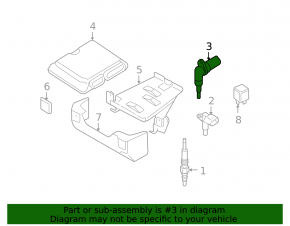 Crankshaft position sensor VW Passat b7 12-15 USA 2.0 TDI