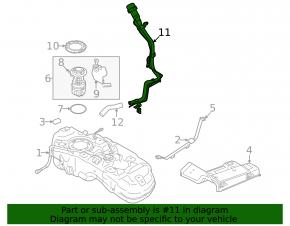 Mitsubishi Outlander 22-25 2.5 Fuel Tank Filler Neck