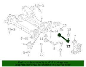Lower control arm, front right, rear, BMW X3 G01 18-24