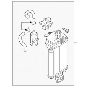 VW Tiguan 18-21 charcoal canister