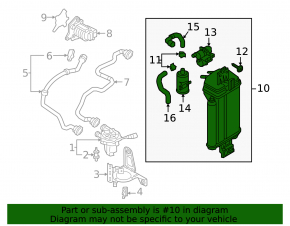 VW Tiguan 18-21 charcoal canister