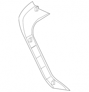 Rear upper door trim left BMW X5 E70 07-13 beige