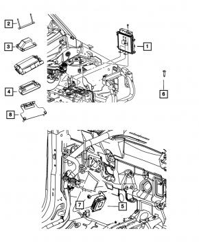 Computer automatic transmission Jeep Compass 11-16 2.0