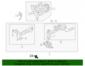 Right TV top bracket for Mitsubishi Outlander 22-25