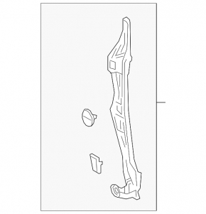 Right door-wing seal for Toyota C-HR 18-23 Japan-built