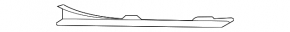 Rear bumper molding right VW Passat 20-22 chrome