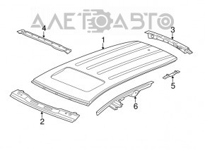 Metal roof of Acura MDX 14-20 under the hatch, sawed off
