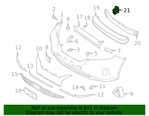 Front bumper reinforcement fang right Nissan Murano z52 15-24