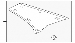 Left rear pillar trim for Lexus IS200 IS300 99-05