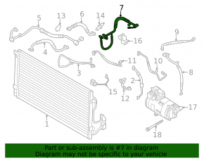 Air conditioning pipe BMW i3 14-17