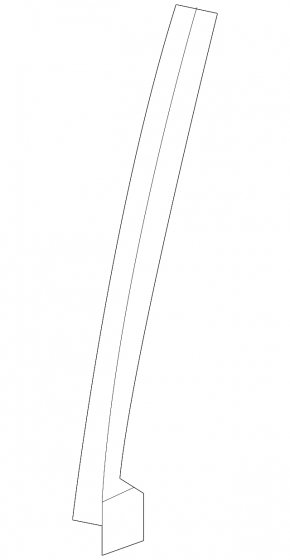 Front right door glass guide Honda CRV 17-22