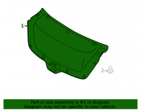 Hyundai Elantra UD 11-16 Trunk Lid Trim
