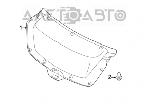 Hyundai Elantra UD 11-16 Trunk Lid Trim