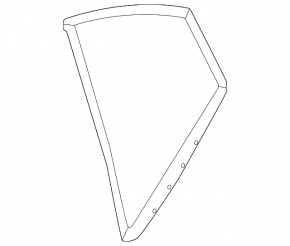 Door glass triangle rear right Nissan Sentra 20-24