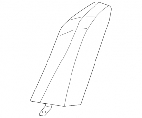 Left rear seat side panel for Honda Accord 18-22, black cloth